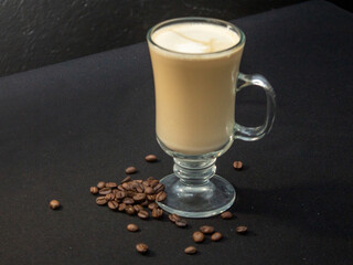 glass of cappuccino