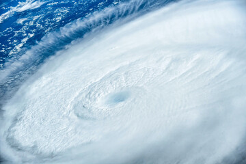 Typhoon Hinnamnor. Digital Enhancement. Elements by NASA