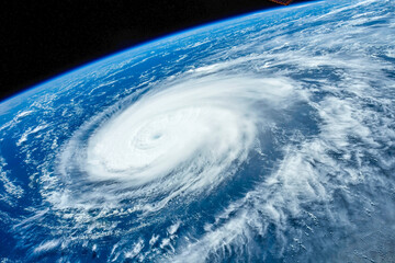 Typhoon Hinnamnor. Digital Enhancement. Elements by NASA - obrazy, fototapety, plakaty