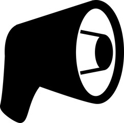 Isolated icon of a megaphone.. Concept of attention, sales and marketing.