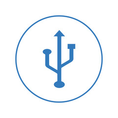 Symbol usb flash port icon | Circle version icon |