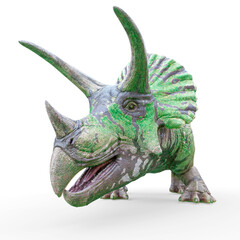 triceratops profile picture id on white background © DM7