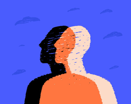 A symbol of the fusion of two people, codependent destructive relationships, emotional dependence on the other, psychological addiction, loss of individuality