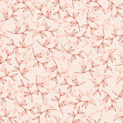 Vector pattern in beige color. Vector seamless pattern design for textile, fashion, paper, packaging and branding.