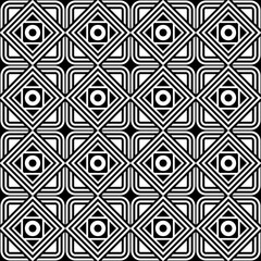 Monochromatic Abstract Pattern for multiple purposes Black and White Seamless Geometric Minimal Vector Pattern Design.