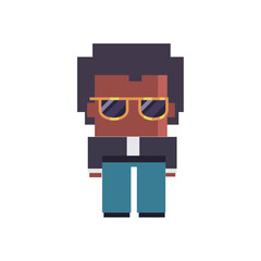 flat 8-bit man