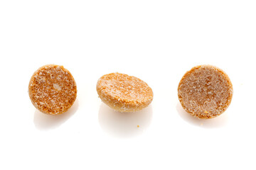 Biscuits isolated on white background. Close-up