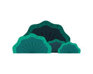 flat bushes design