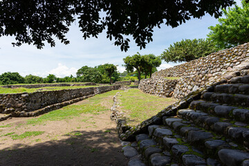 El Chanal, la capacha or la Campana, pre hispanic ruins near Colima, Mexico. pre hispanic pyramid