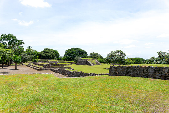 El Chanal, la capacha or la Campana, pre hispanic ruins near Colima, Mexico. pre hispanic pyramid