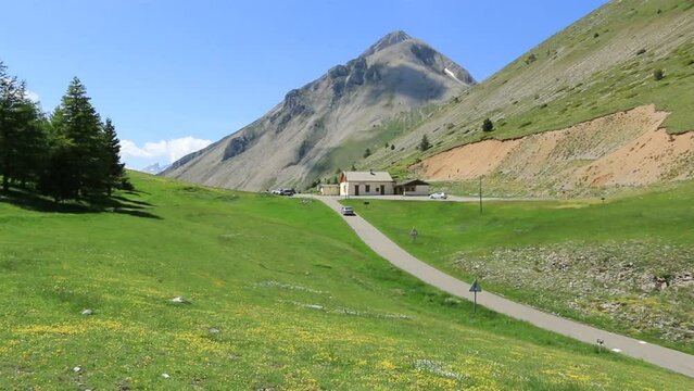 Site de montagne dans les Alpes, au col du Noyer.