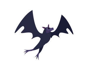 flat scary bat