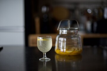 自家製レモンシロップで作るレモスカッシュ