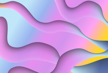 Horizontal abstract holographic liguid effect background for pattern and background