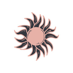 flat tarot sun