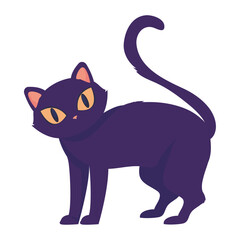 black cat illustration