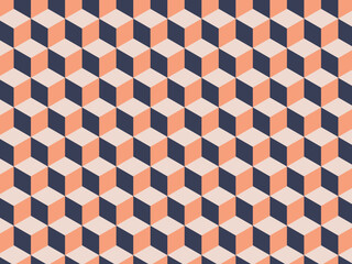 beautiful abstract cube seamless pattern design