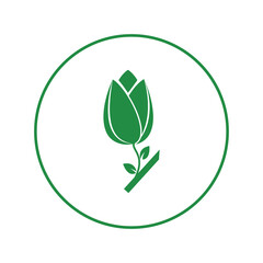 Nature flower plant tulip icon | Circle version icon |