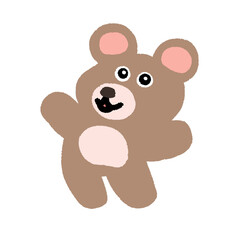 cute bear , graphic design for presentation, marketing, art, illustration, t-shirt design, icon, logo, symbol, advertising, online media
