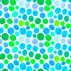 Abstract circle seamless watercolor polka dots pattern for fabrics and wrapping paper and kids clothes print