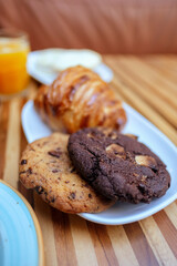 cookies in a breakfast table