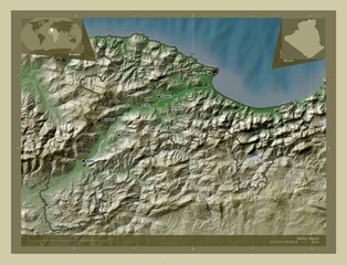 Bejaia, Algeria. Wiki. Labelled points of cities