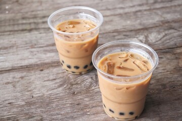 Bubble tea with milk Taiwan drink