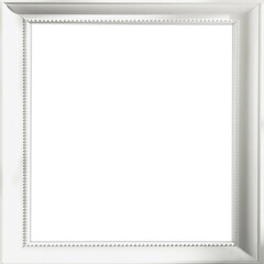 Fototapeta premium White plain modern Picture Or Square Photo Frame for mockup Isolated 