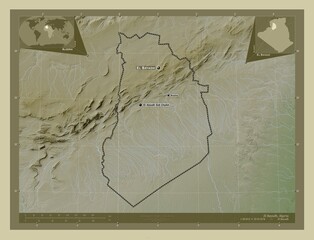 El Bayadh, Algeria. Wiki. Labelled points of cities