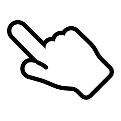 Click hand icon. Finger pointer. PNG design element.