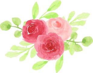 Rose Arrangement Watercolor