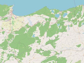 Obraz premium El Tarf, Algeria. OSM. No legend