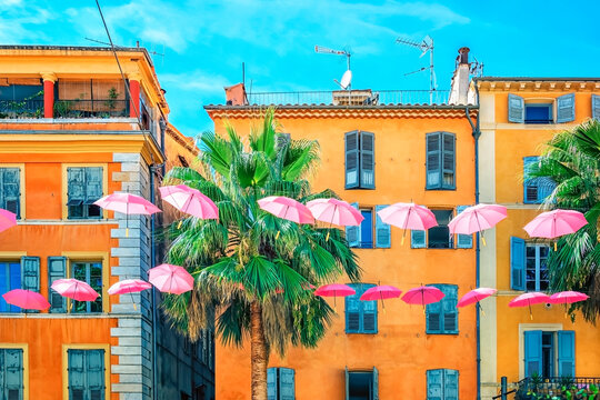 Fototapeta The city of Grasse on the French Riviera