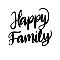 Happy Family lettering