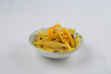 appetizer side dish white clean background