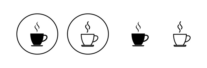 coffee cup icon vector. cup a coffee sign and symbol
