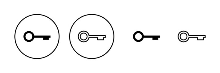 Key icon vector. Key sign and symbol.