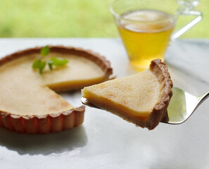 チーズタルトケーキ　　スタジオ撮影　