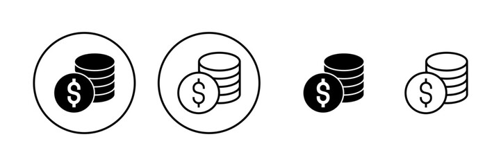Money icon vector. Money sign and symbol