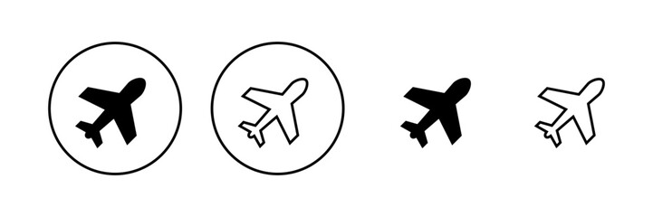 Plane icon vector. Airplane sign and symbol. Flight transport symbol. Travel sign. aeroplane
