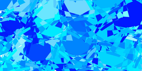 Obraz premium Light BLUE vector background with polygonal forms.