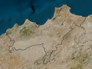 Oran, Algeria. Low-res satellite. No legend