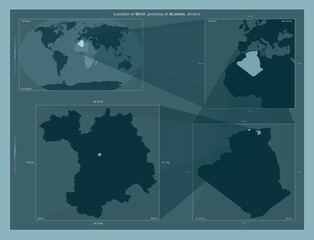 Setif, Algeria. Described location diagram