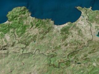 Skikda, Algeria. High-res satellite. No legend