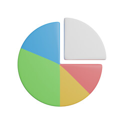 Fototapeta premium Pie Chart Percentage