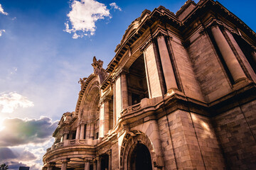 Fototapeta na wymiar Cultural Center Palace of Fine Arts Mexico City Entrance Hall Historical Center Prominent Events Building