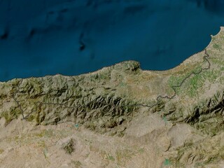 Tipaza, Algeria. Low-res satellite. No legend