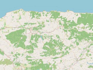 Obraz premium Tizi Ouzou, Algeria. OSM. No legend