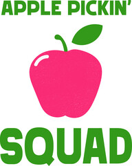 Apple Picking Squad Transparent Isolated Graphic