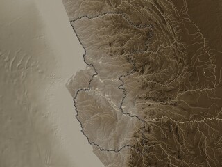 Bengo, Angola. Sepia. No legend